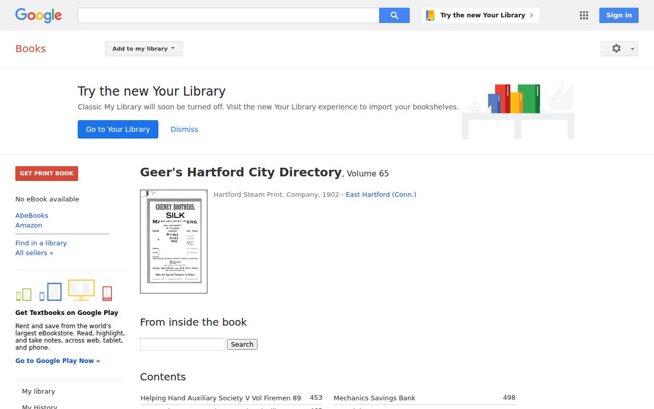 Digitized 1902 Geer's Hartford City Directory source for Wethersfield research