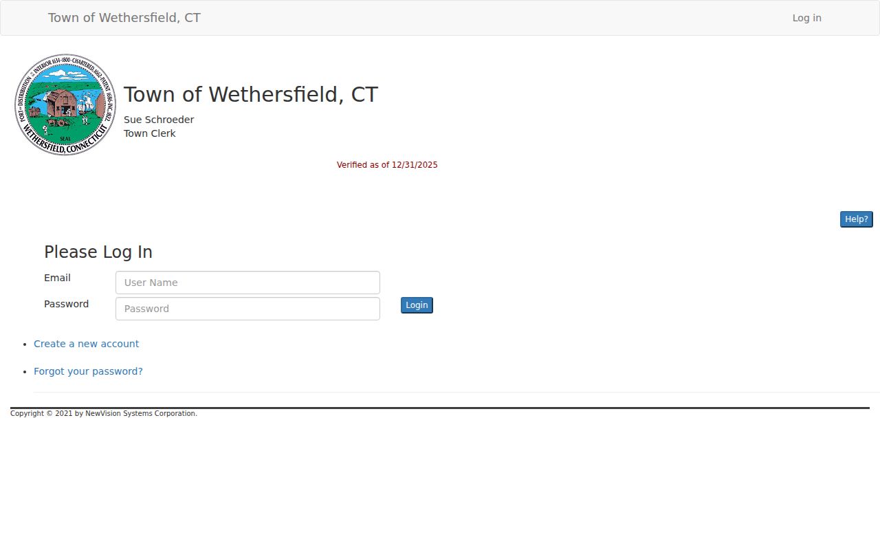 Wethersfield previous residents Town Clerk deed index